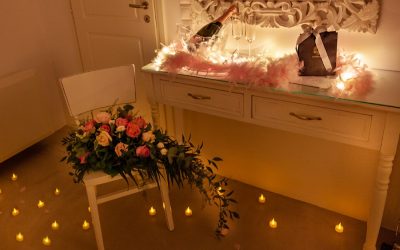 A Sweet, Suite Surprise Proposal Celebration In Santorini