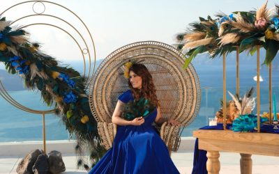 An Exotic & Bold Wedding Style Shoot In Santorini