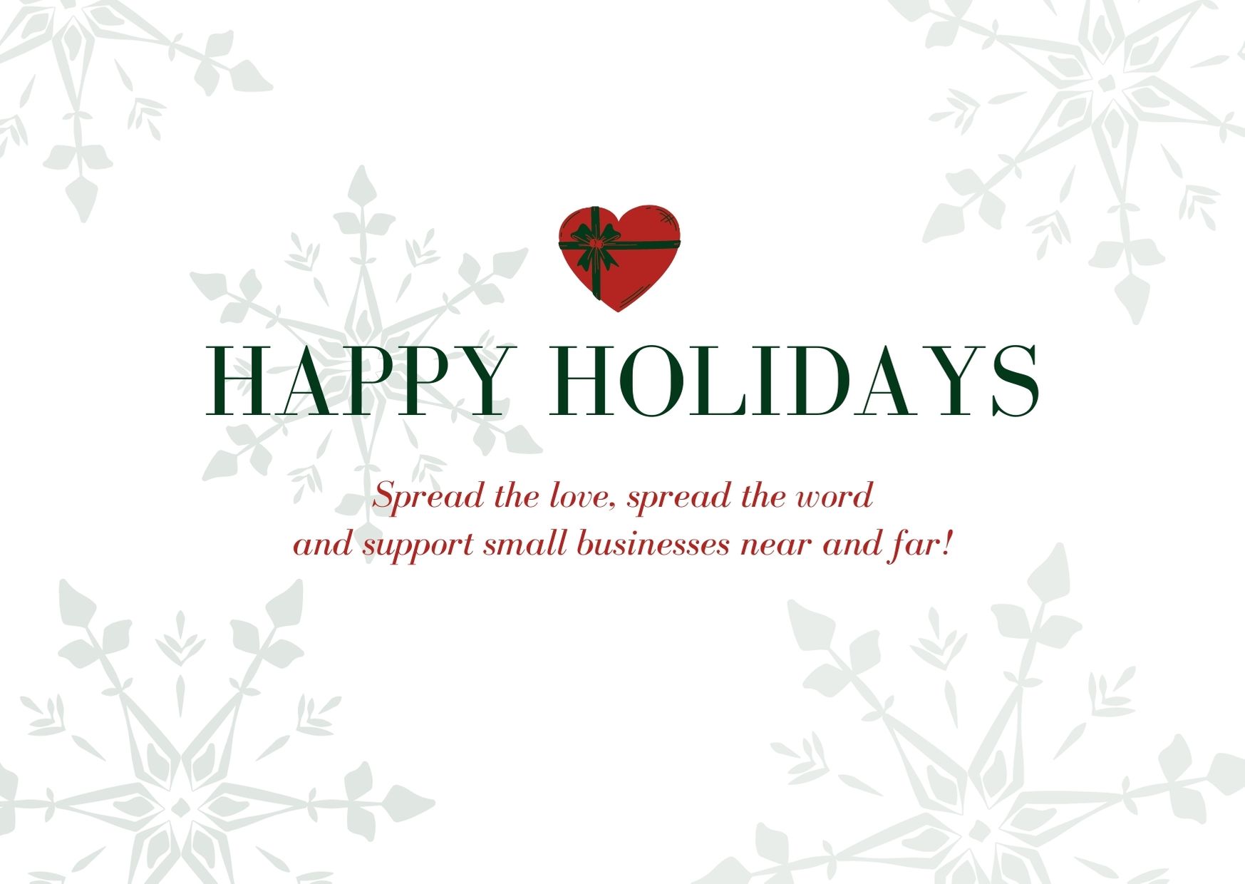Spread the love and support small businesses near and far