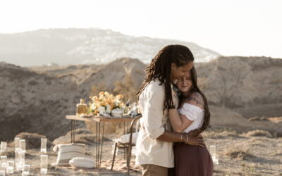 An Autumn Safari Proposal In Santorini