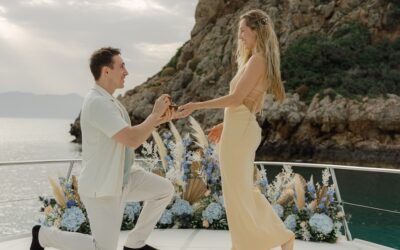 A Dreamlike Proposal on the Waters of Crete: Zach & Jackie’s Private Luxury Cruise