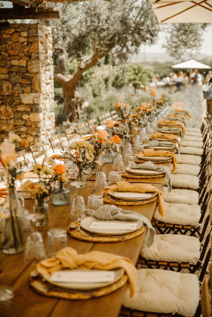 Baptism Table Setting